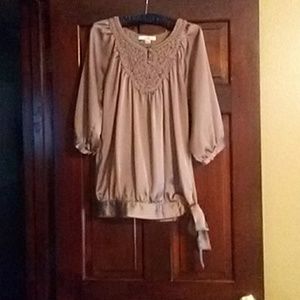 Caramel-Colored Blouse